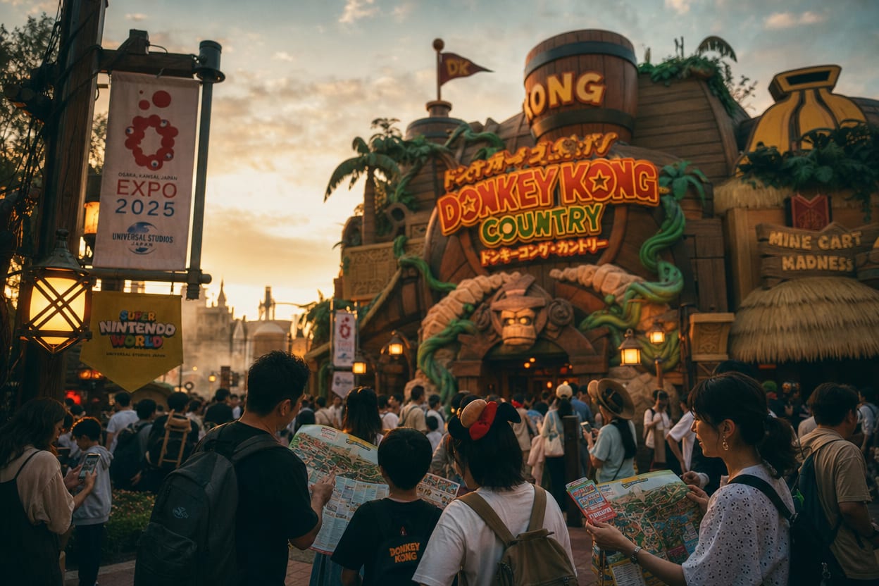 Universal Studios Japan 2025: dzień w USJ, nowe Donkey Kong Country i przetrwanie tłumów Expo