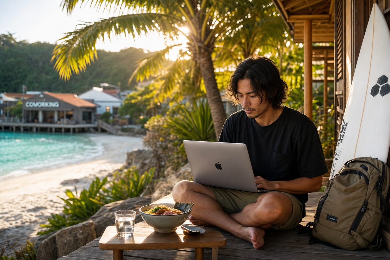 Workation na Okinawie: plaża, ramen i zdalna praca bez spiny